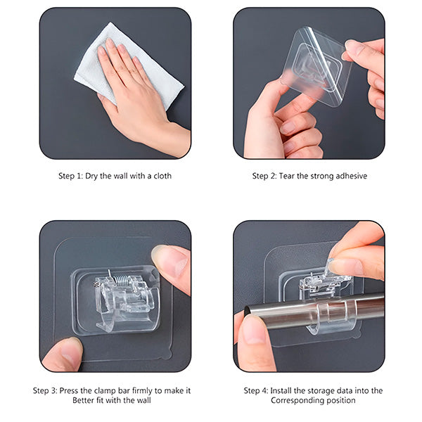 Praktische Haken für eine einfache und ordentliche Aufbewahrung (x4)