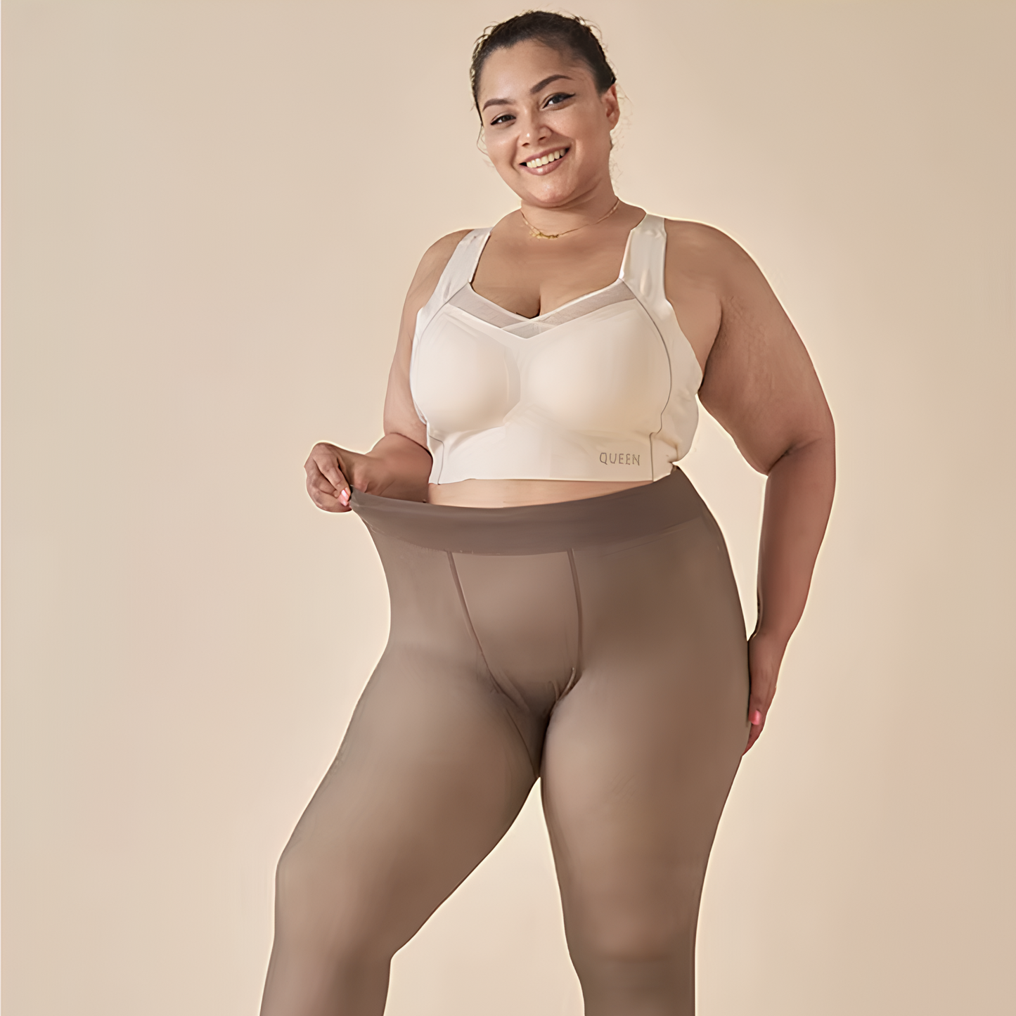 El panty polar transparente